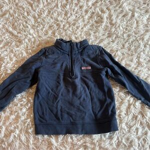 Kids Vineyard Vines Navy Quarter-Zip Pullover Sweatshirt size 7